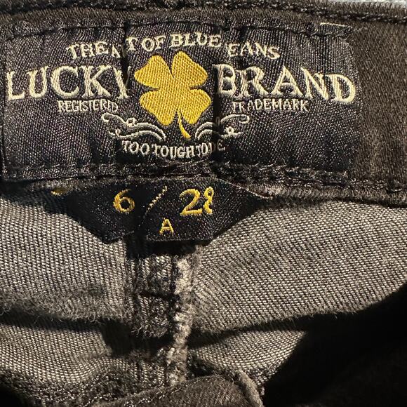 Lucky Brand Size 6 A Black Denim Brooke Legging Jean Timeless Capsule Wardrobe - Picture 8 of 9